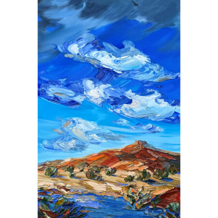 Vargas, Andrea - "Waters in the Arroyo" (Oil on Canvas), 24 x 36
