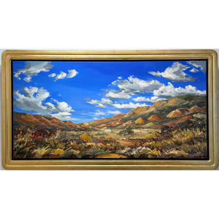 Vargas, Andrea - "Desert Meditation" (Oil on Canvas), 40 x 20