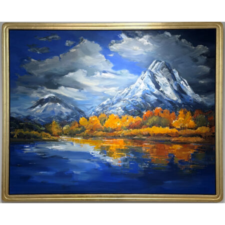 Vargas, Andrea - "Reflections at Mount Moran" (Oil on Canvas), 60 x 48