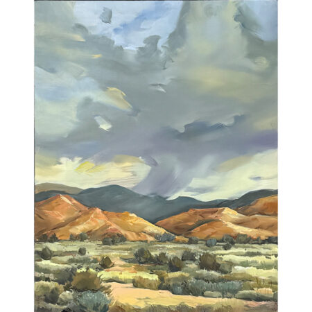 Alternative view of Vargas, Andrea - "Storm and Desert" (Oil on Board), 16 x 20