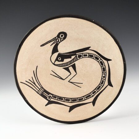 Lowden, Anita - Plate with Mimbres Duck Mythical Figure (1960s)