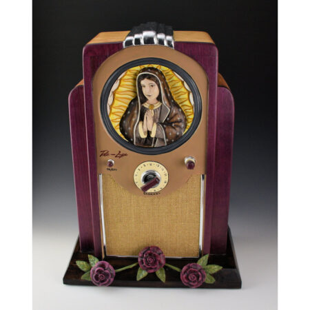 Arthur Lopez - "Tele-Lupe", Virgin of Guadalupe, Wood Santos