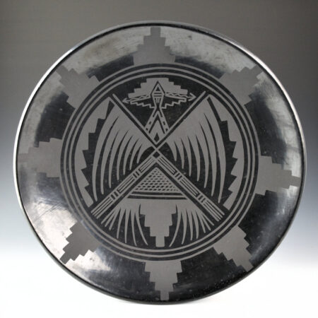 Blue Corn - 12.75" Plate with Thunderbird Designs (1970s)
