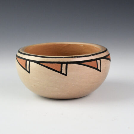 Blue Corn - Polychrome Bowl with Rain and Cloud Designs (1970s)