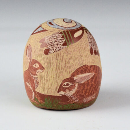 Alternative view of Tafoya, Camilio - "Rabbits" Seedpot (1991)