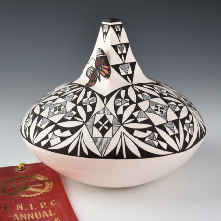Concho, Carolyn - Large Jar with Butterflies and Flower Designs (2003) Ribbon