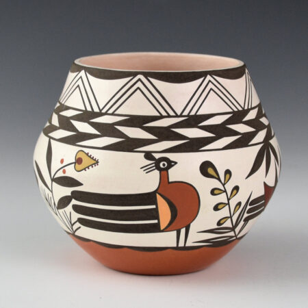 Natseway, Charmae - Polychrome Jar with Acoma Birds