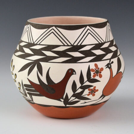 Alternative view of Natseway, Charmae - Polychrome Jar with Acoma Birds
