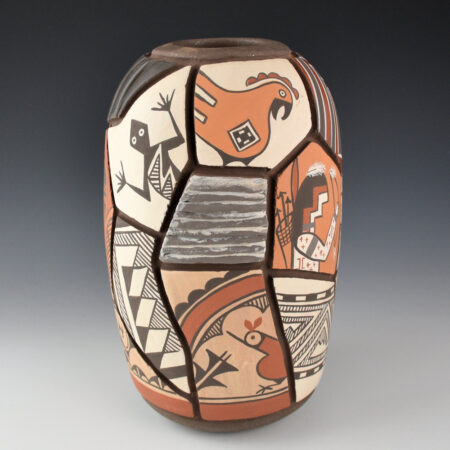 Alternative view of Candelaria, Daryl - Tall Pottery "Shard" Jar (1990s)
