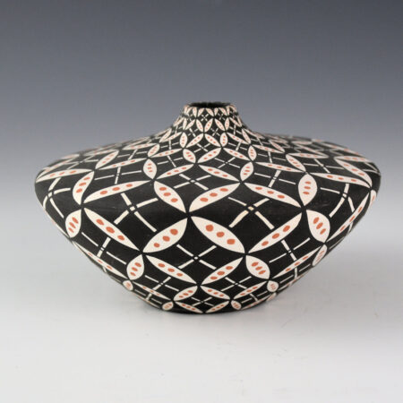 Torivio, Dorothy - Sharp Shoulder Jar with Butterfly Pattern (1990s)