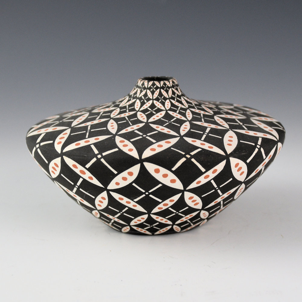 Torivio, Dorothy - Sharp Shoulder Jar with Butterfly Pattern (1990s)