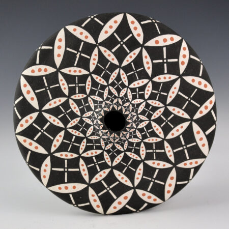 Alternative view of Torivio, Dorothy - Sharp Shoulder Jar with Butterfly Pattern (1990s)