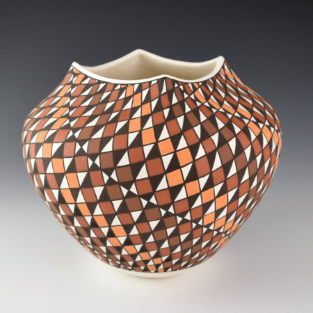 Antonio, Frederica - Five-Color "Falling Leaves" Square Neck Jar