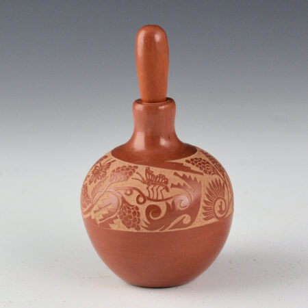 Medicine Flower, Grace - Lidded Jar with Butterflies  (1988)