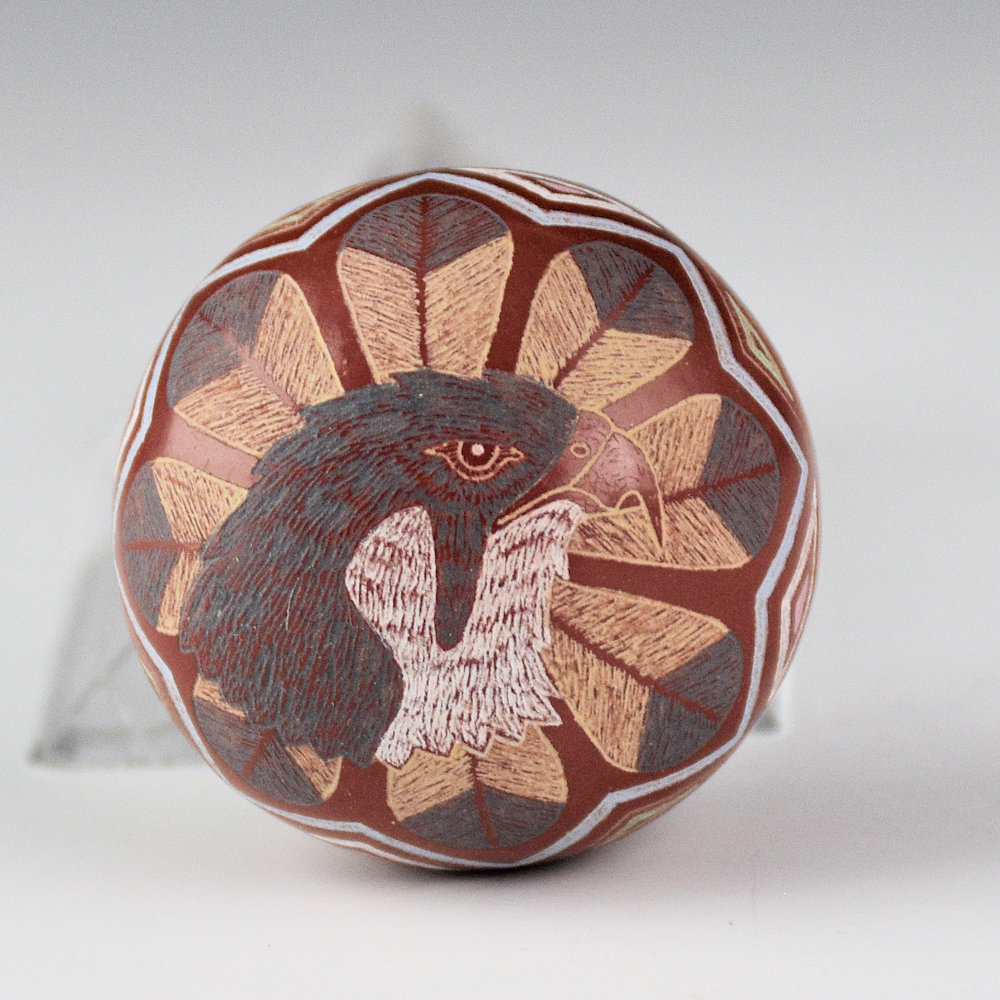 Lonewolf, Greg - "Peregrine Falcon and Feathers" Seedpot