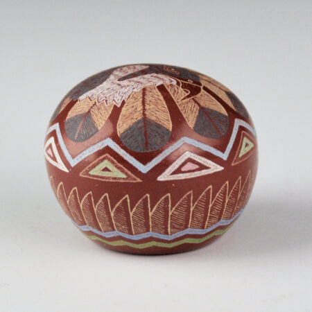 Alternative view of Lonewolf, Greg - "Peregrine Falcon and Feathers" Seedpot