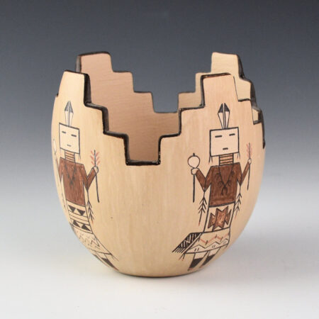 Alternative view of Sahmie, Ida -  Cloud Jar with Four Yei Figures (1998)
