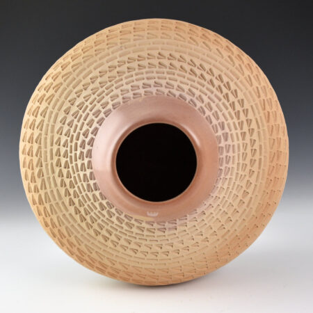 Alternative view of Nampeyo, Iris - 7" Wide Corrugated Jar with Bear Paw (1990)