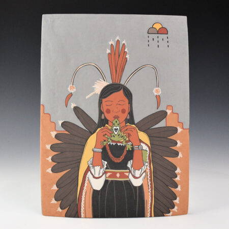 Garcia, Jason - "A Re-interpretation of a Zuni Pueblo Pot by a Tewa Indian" Tile (2009)