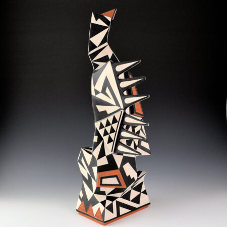 Alternative view of Suina, Jeff - "Tsihn" 18" Tall Architectural Jar