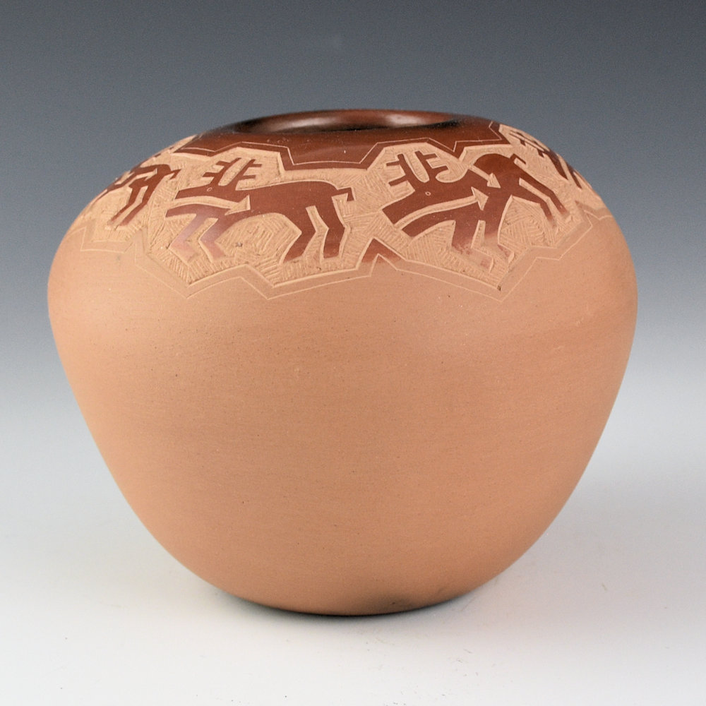 Naranjo, Jody - Jar with Six Deer (1990) - Image 4