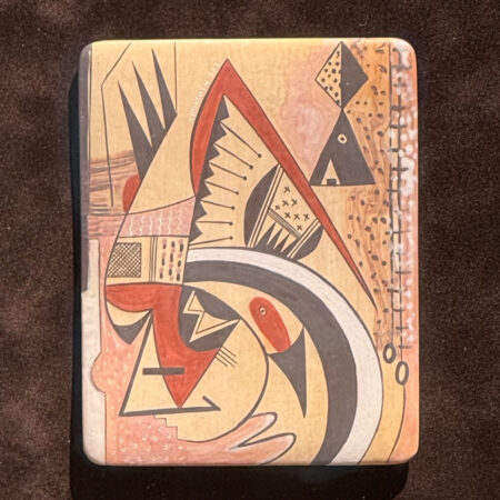 Alternative view of Namingha, Les - Two Hopi Clay Tiles, Framed (1990s)