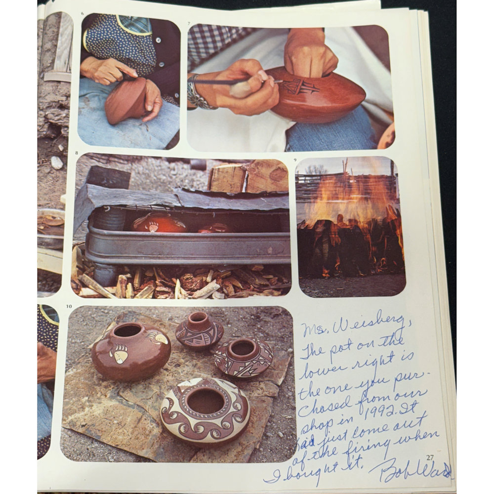 Gutierrez, Lois - Red Polished Polychrome Bowl with Avanyu and Corn (1974), Published New Mexico Magazine - Image 6