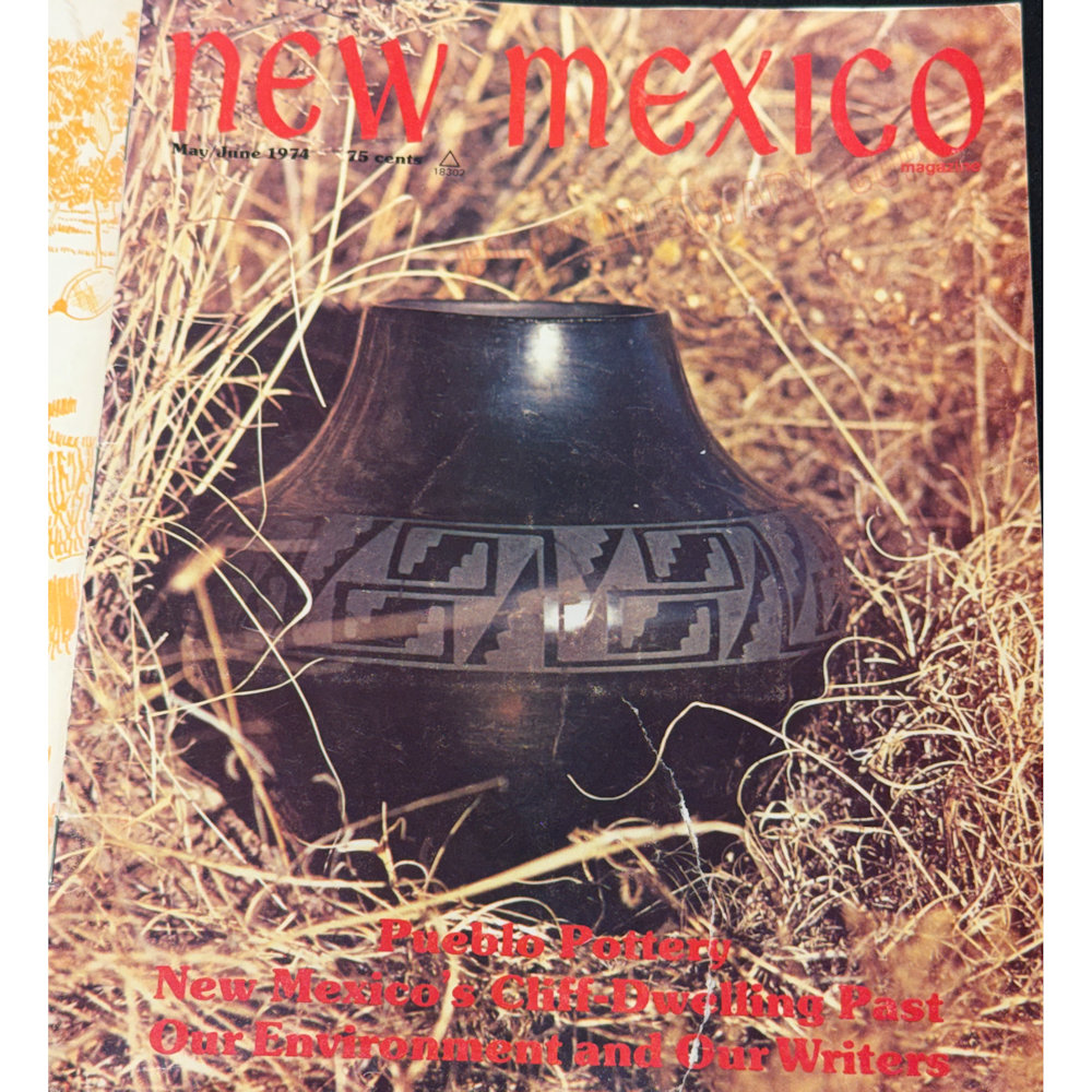 Gutierrez, Lois - Red Polished Polychrome Bowl with Avanyu and Corn (1974), Published New Mexico Magazine - Image 5