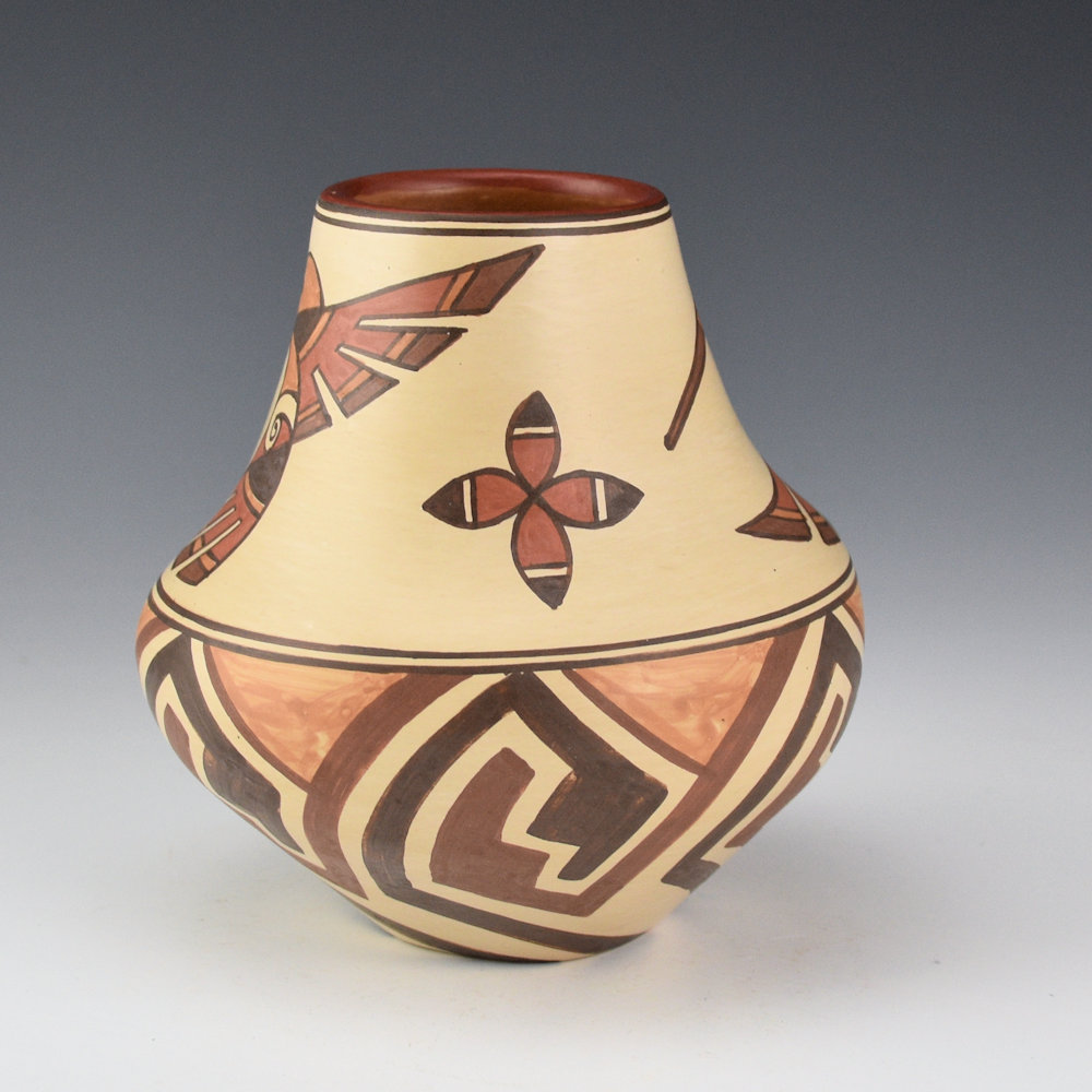 Gutierrez, Lois - Polychrome Jar with Hummingbirds and Flowers (2006) - Image 3