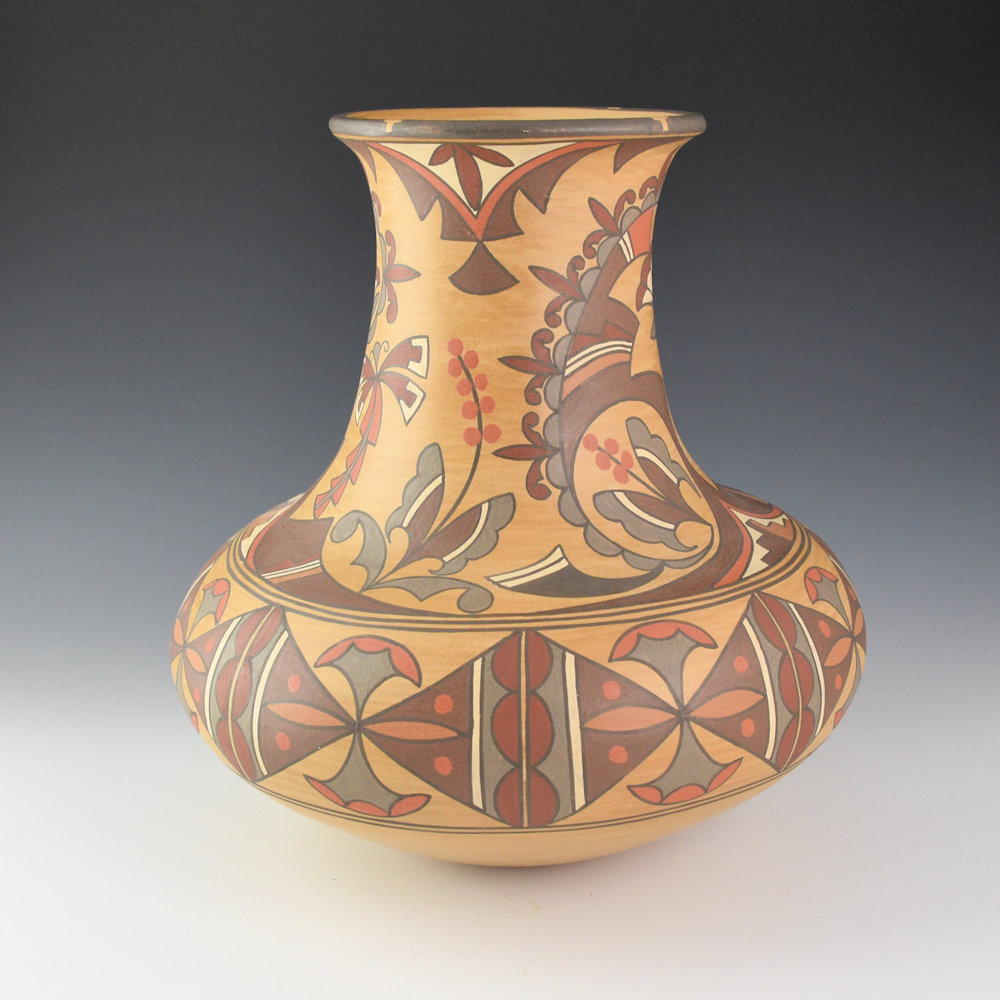 Gutierrez, Lois - Polychrome Water Jar with Butterflies and Dragonflies (1980s) - Image 2