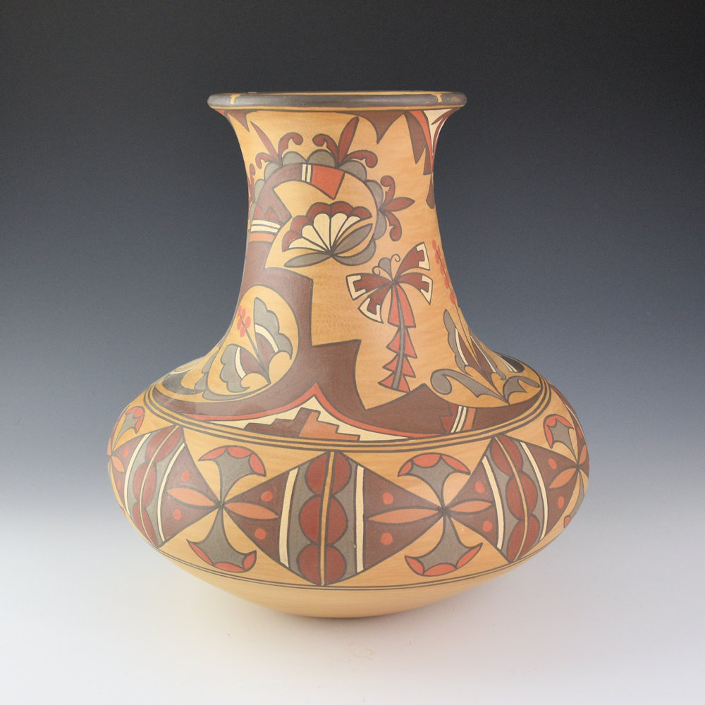 Gutierrez, Lois - Polychrome Water Jar with Butterflies and Dragonflies (1980s) - Image 5
