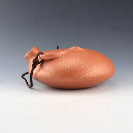 Alternative view of Vigil, Lonnie - Micaceous Canteen with Raised Handles