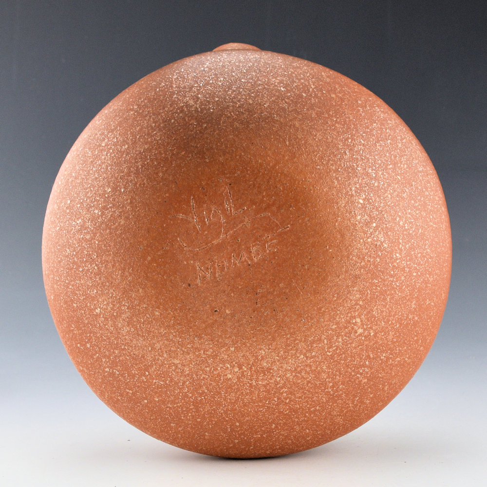 Vigil, Lonnie - Micaceous Canteen with Raised Handles - Image 3