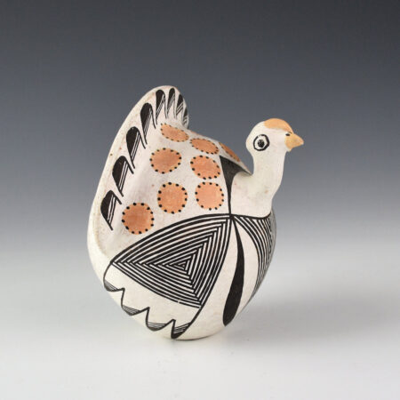 Alternative view of Lewis, Lucy - Turkey Clay Figure (1960s)