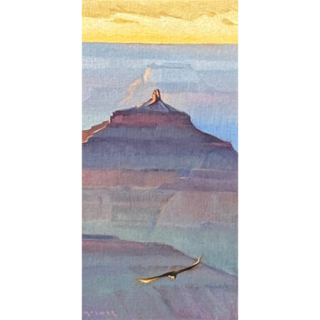 Alternative view of Molnar, Marcia - "As the Condor Glies" Oil on Board (12 x 6)