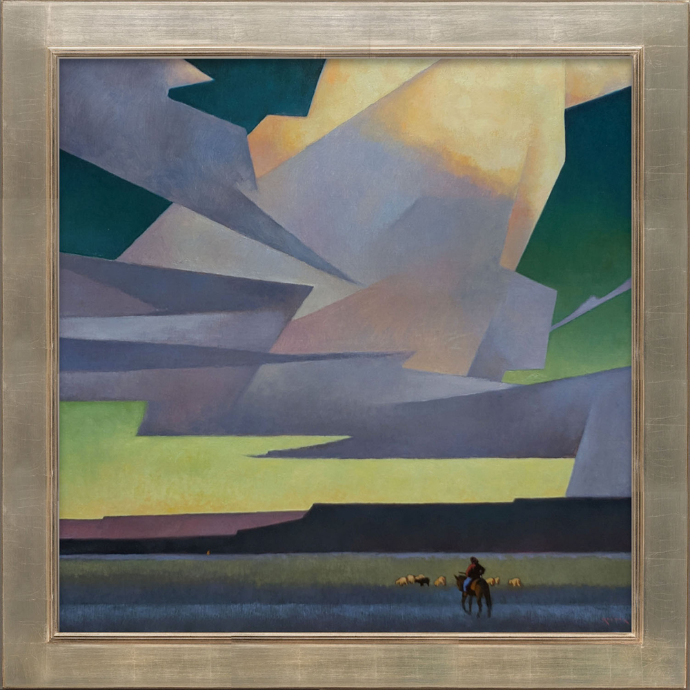 Molnar, Marcia - "Away from Here" Oil on Linen (36 x 36)
