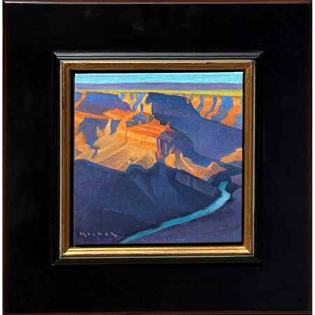 Molnar, Marcia - "Turquoise Blues" Oil on Board (6 x 6)