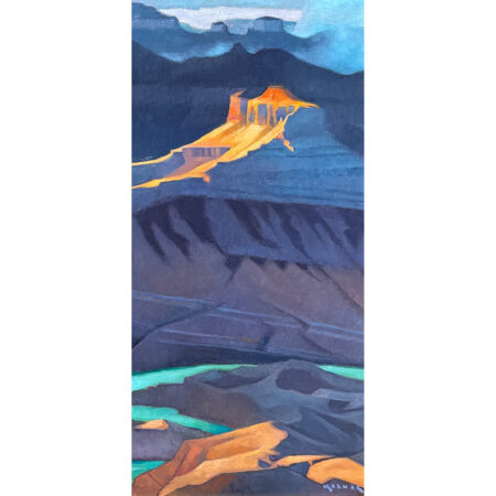 Alternative view of Molnar, Marcia - "Layers in Time" Oil on Board (10 x 20)