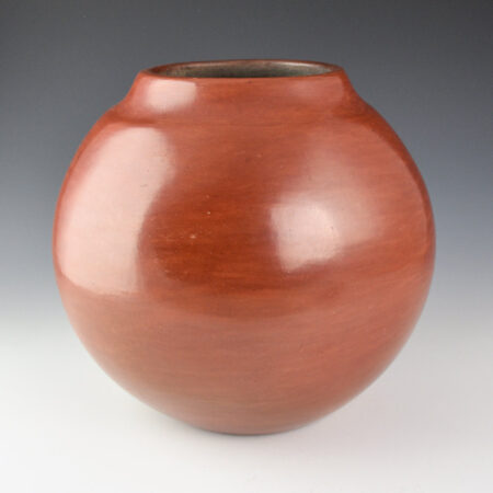 Alternative view of Tafoya, Margaret - 8" Tall Red Storage Jar (1960s)