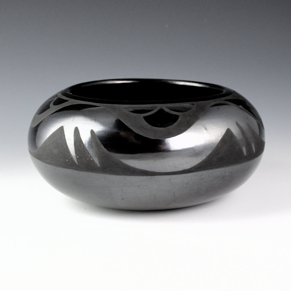 Martinez, Maria - Wide Bowl with Avanyu (Maria + Santana, 1954-6) - Image 2