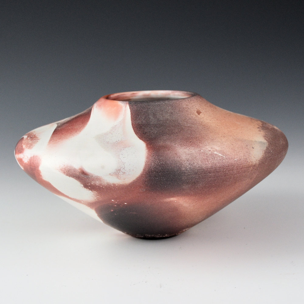 Pahponee - Wide Shoulder Jar with Red Fire Clouds (2004) - Image 3
