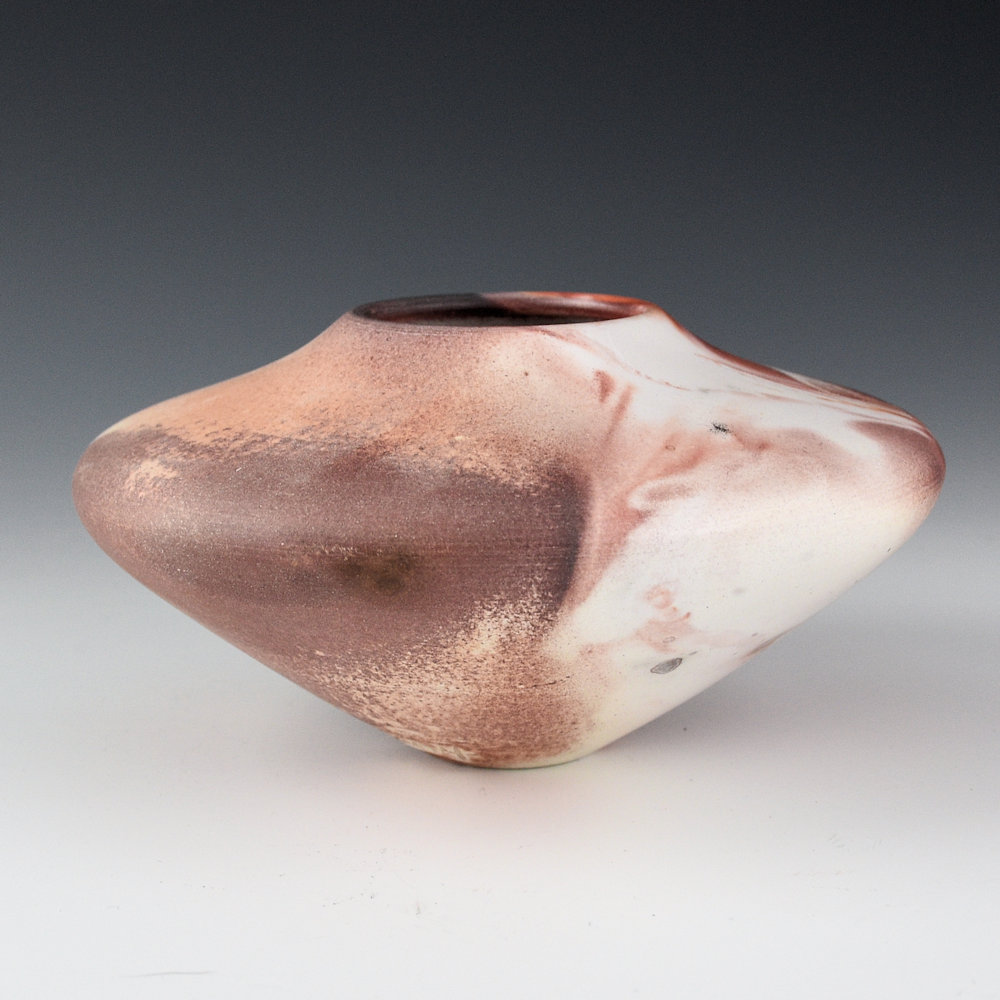 Pahponee - Wide Shoulder Jar with Red Fire Clouds (2004) - Image 4