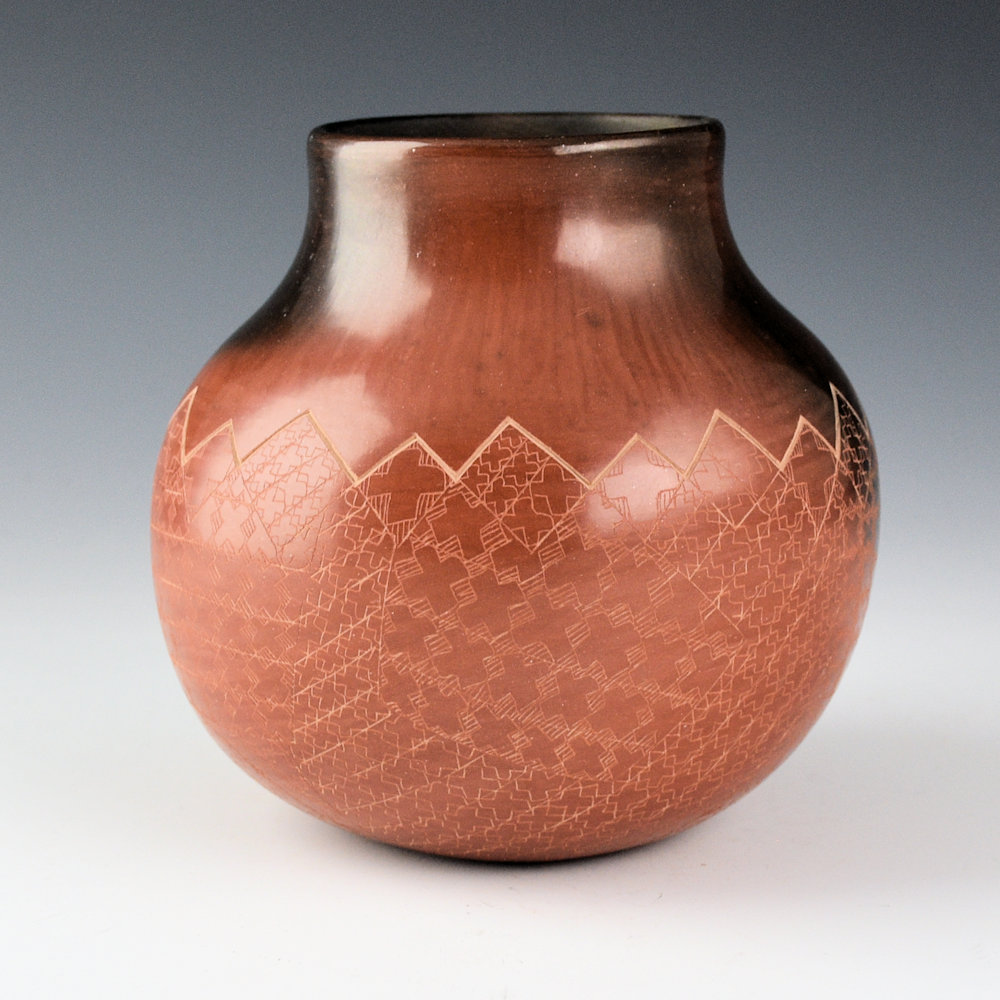 Folwell, Polly Rose - Jar with Mountain and Star Designs - Image 3