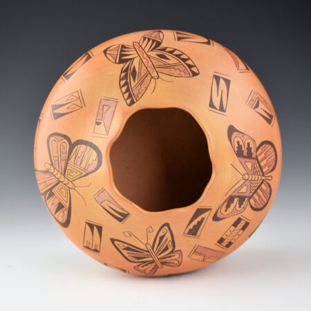 Alternative view of Ami, Ramona - 8" Wide Jar with Butterflies (2003)