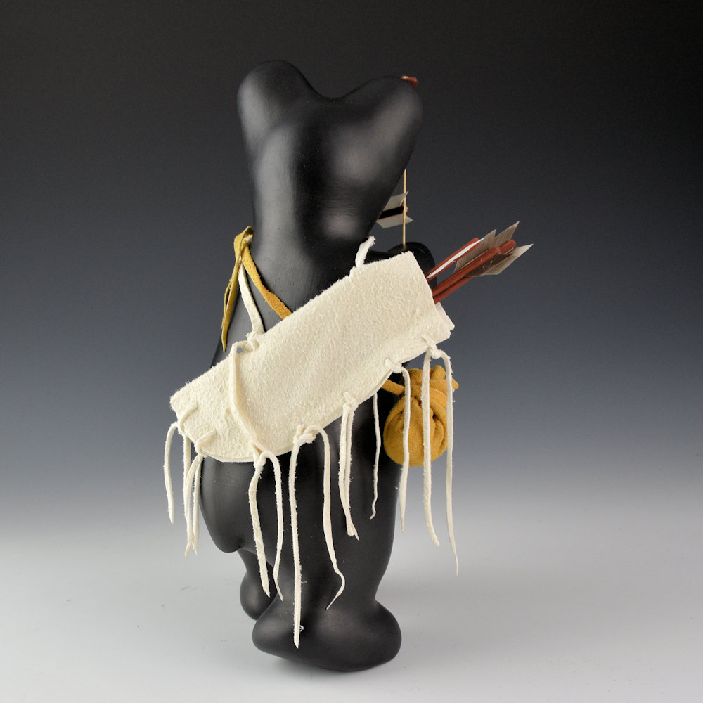 Chitto, Randall - 10" Tall "Target Practice" Clay Bear - Image 3