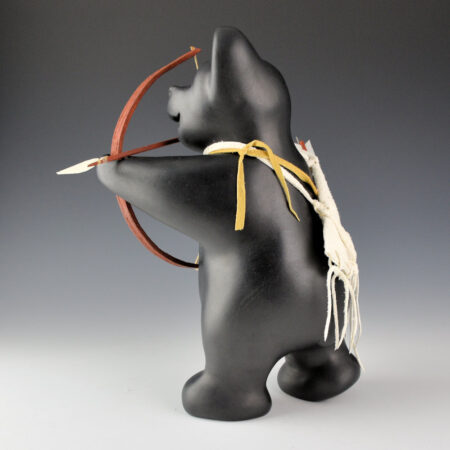 Alternative view of Chitto, Randall - 10" Tall "Target Practice" Clay Bear