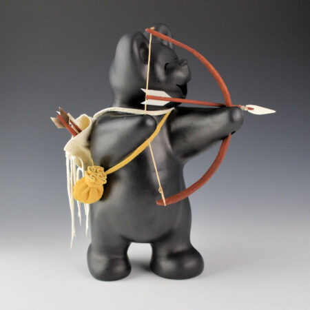 Chitto, Randall - 10" Tall "Target Practice" Clay Bear