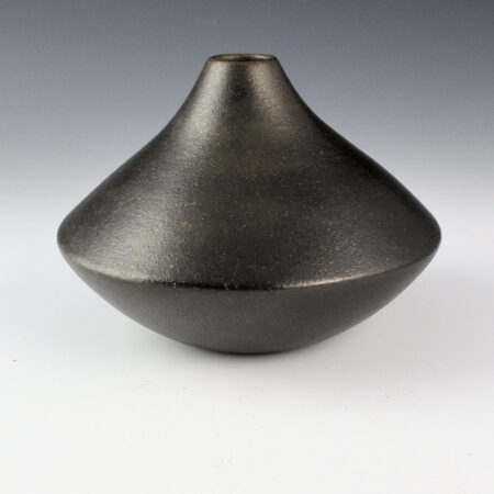 Vigil, Robert - Black Micaceous Jar with Sharp Shoulder