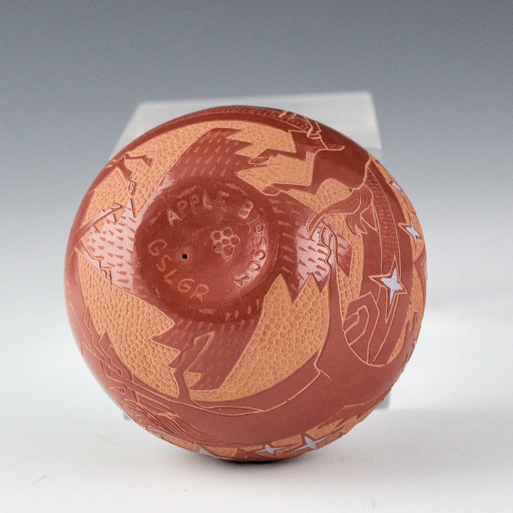 Lonewolf, Rosemary "Apple Blossom" - Large Seedpot with Six Horses - Image 6