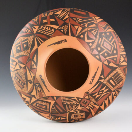 Alternative view of Lucas, Steve - 9.5" Wide "Katinas and Parrots" Large Jar